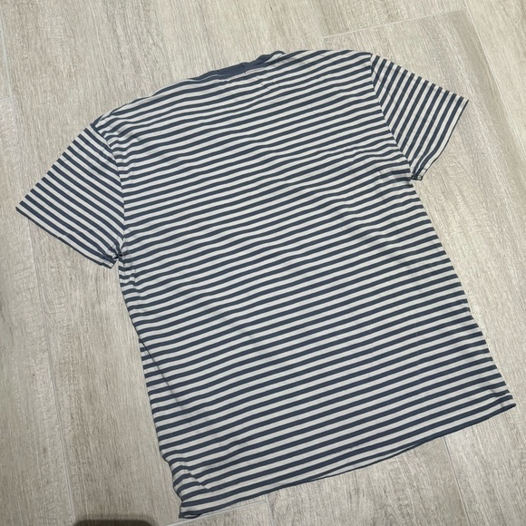 Ralph Lauren Blue and White Striped Short Sleeve Tee - Picture 7 of 8